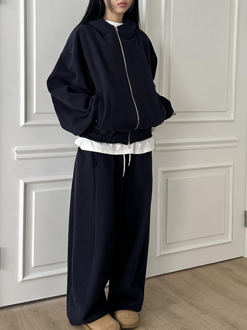 I MFACT韓國代購㊣女士新款25秋冬熱賣職業衛衣拉鏈高領連帽I MFACT衛衣