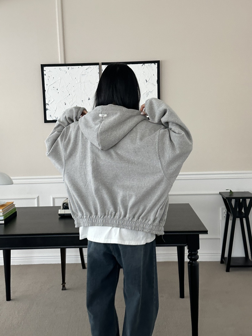 I MFACT韓國代購㊣女士新款25秋冬熱賣職業衛衣拉鏈高領連帽I MFACT衛衣