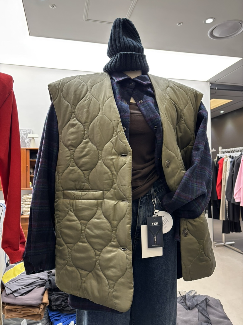 INTHEEND韓國直郵㊣女裝新款推薦熱賣休閑真品時尚馬甲絎縫INTHEEND馬甲