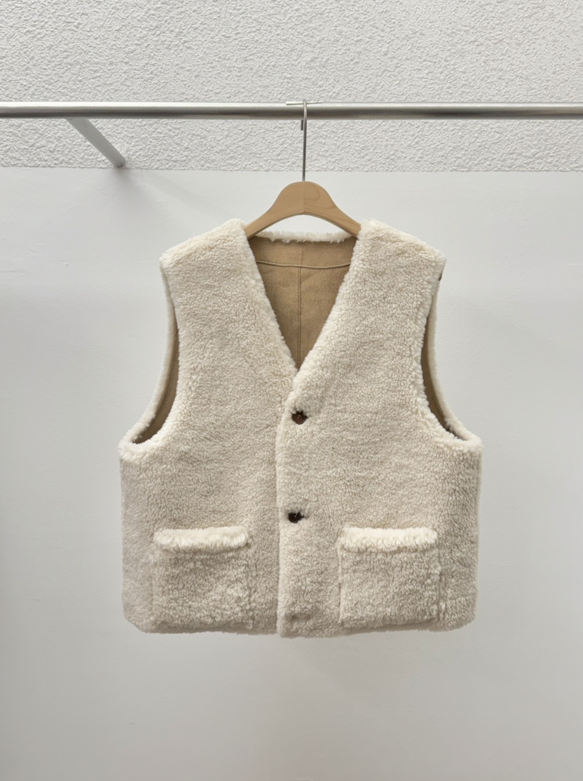 ROMANTICIZE韓國代購㊣女士新品時尚25秋冬休閑真品馬甲雙面ROMANTICIZE馬甲圖色1