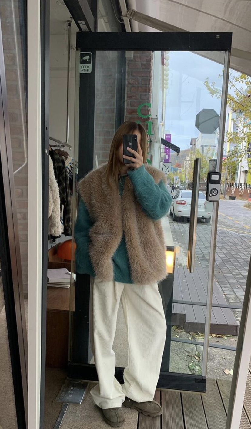 PLANTS ON GRAY東大門㊣代購女士新款熱賣時尚推薦人氣馬甲PLANTS ON GRAY馬甲