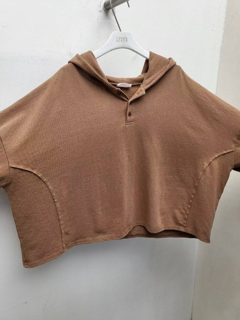 ZACCU韓國直郵㊣女裝新款推薦熱賣職業真品長袖T恤兜帽紐扣ZACCU長袖T恤