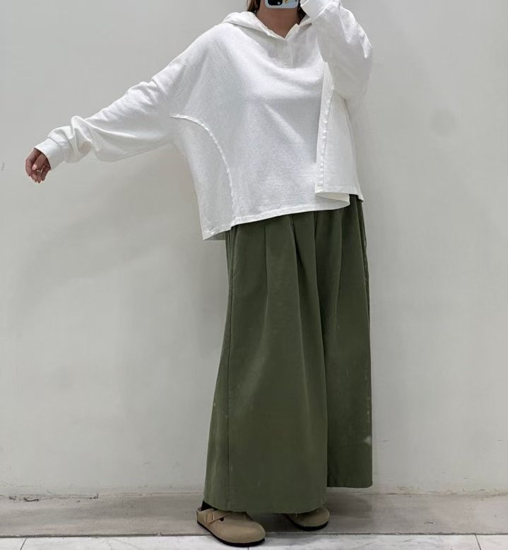 ZACCU韓國直郵㊣女裝新款推薦熱賣職業真品長袖T恤兜帽紐扣ZACCU長袖T恤