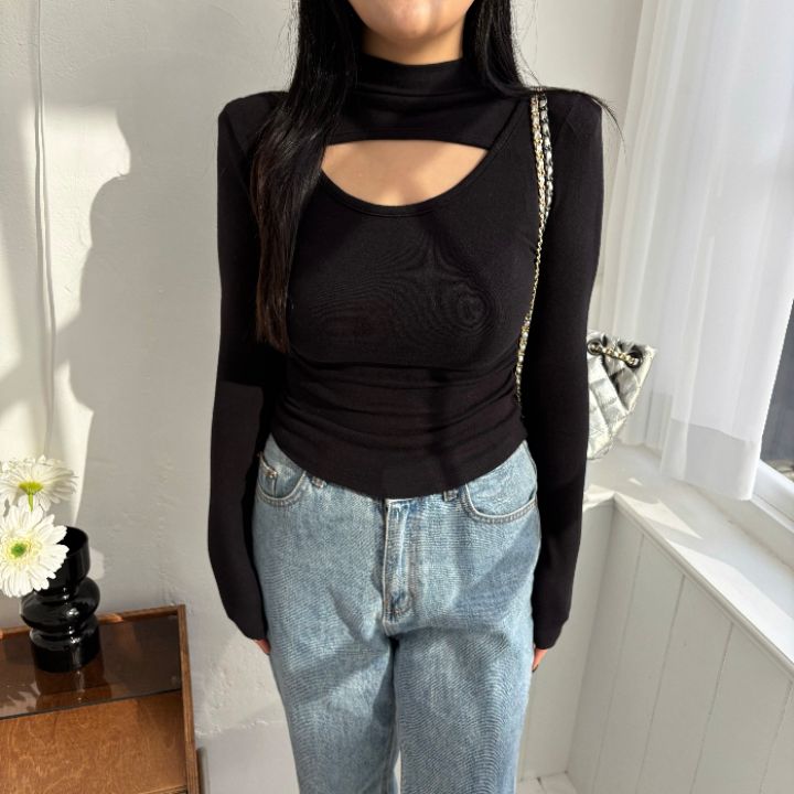 mars韓國直郵㊣女裝新品熱賣真品時尚推薦休閑25秋冬長袖T恤mars長袖T恤