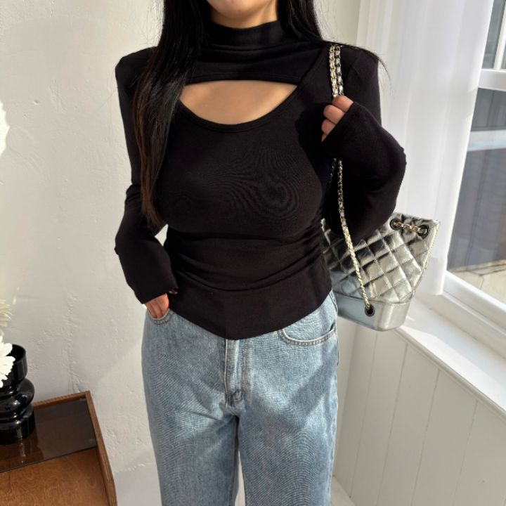 mars韓國直郵㊣女裝新品熱賣真品時尚推薦休閑25秋冬長袖T恤mars長袖T恤