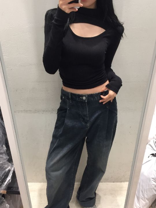 mars韓國直郵㊣女裝新品熱賣真品時尚推薦休閑25秋冬長袖T恤mars長袖T恤