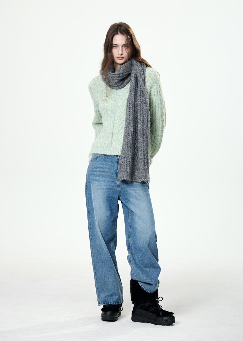 ROOKIE BUD東大門㊣代購女裝新品25秋冬職業熱賣時尚圍巾披肩ROOKIE BUD-L圍巾/披肩