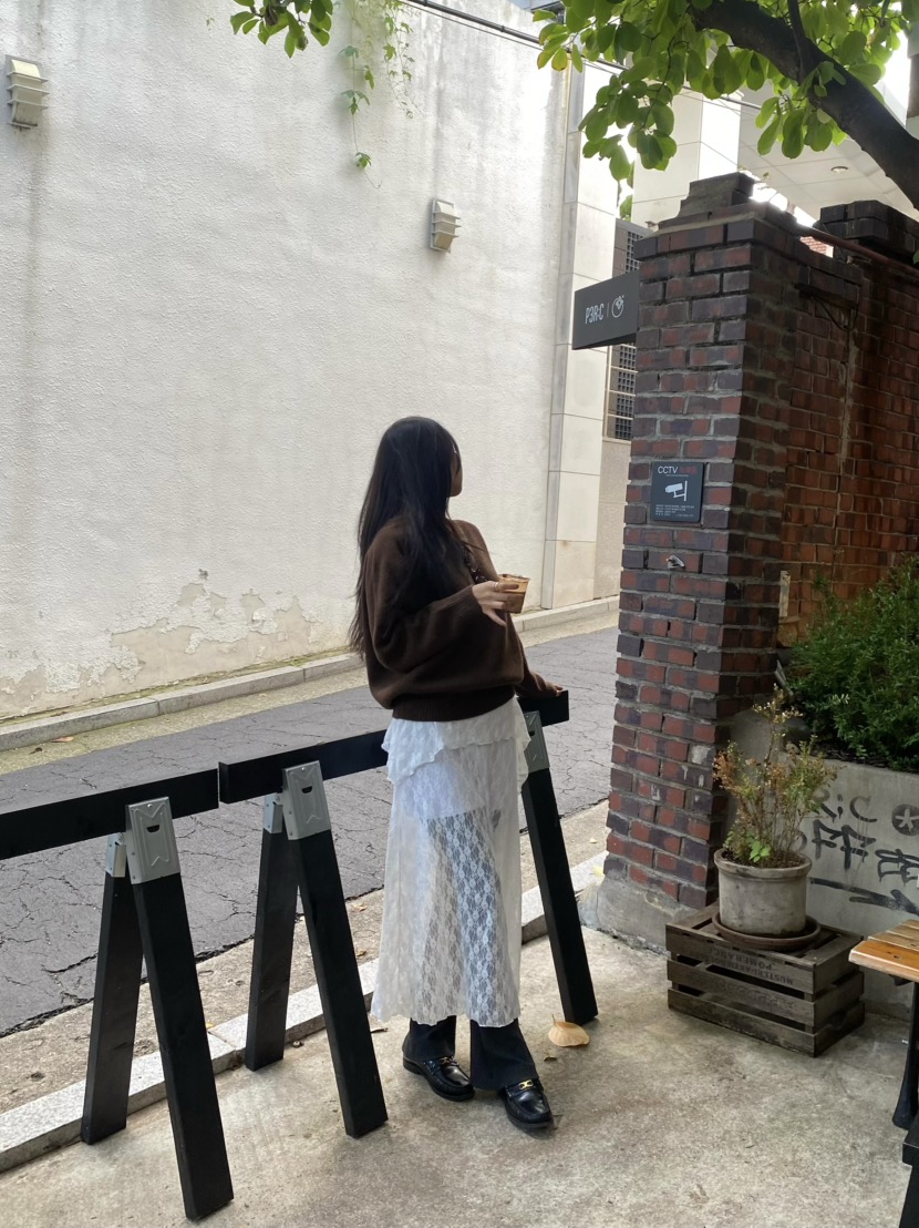 OUPPT東大門㊣實拍女士新款職業25秋冬推薦熱賣人氣真品長裙OUPPT長裙