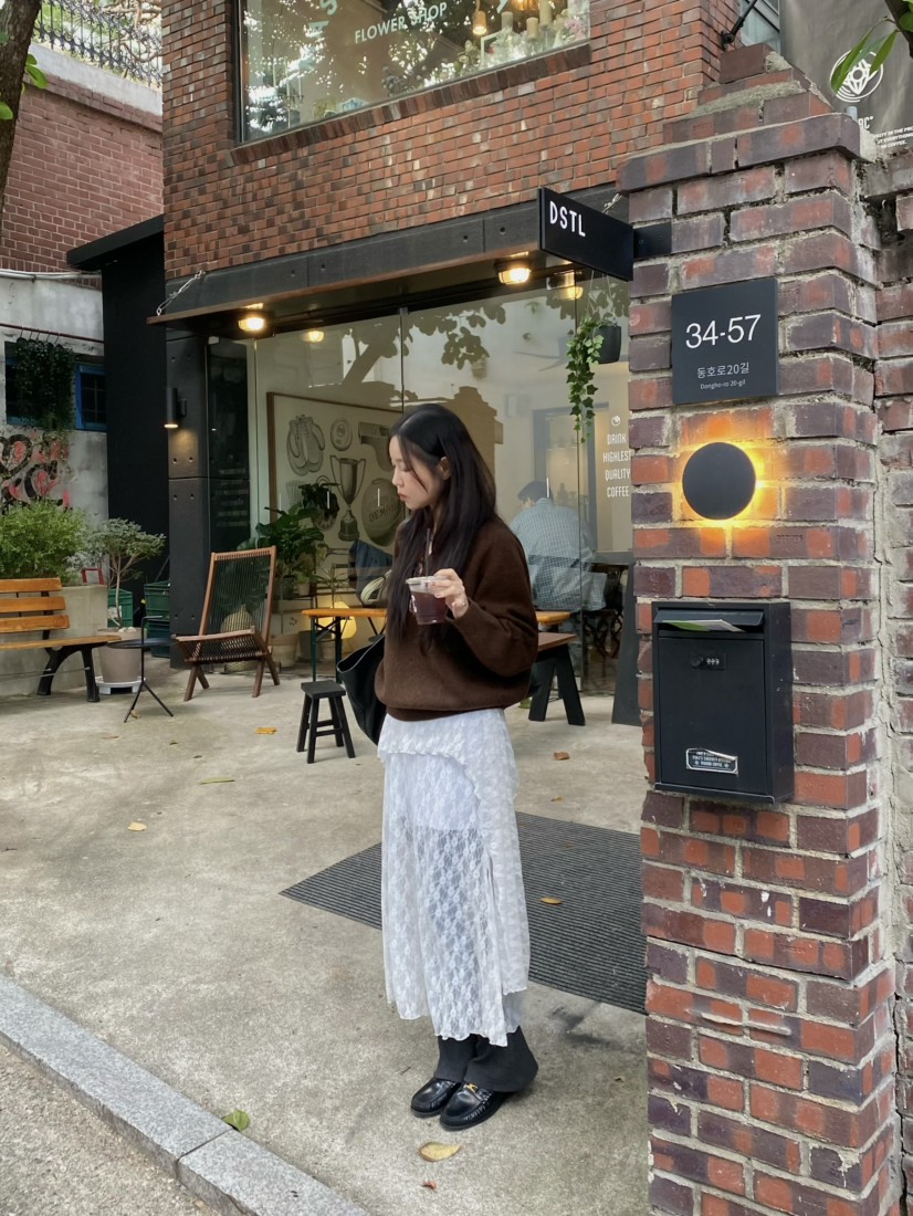 OUPPT東大門㊣實拍女士新款職業25秋冬推薦熱賣人氣真品長裙OUPPT長裙