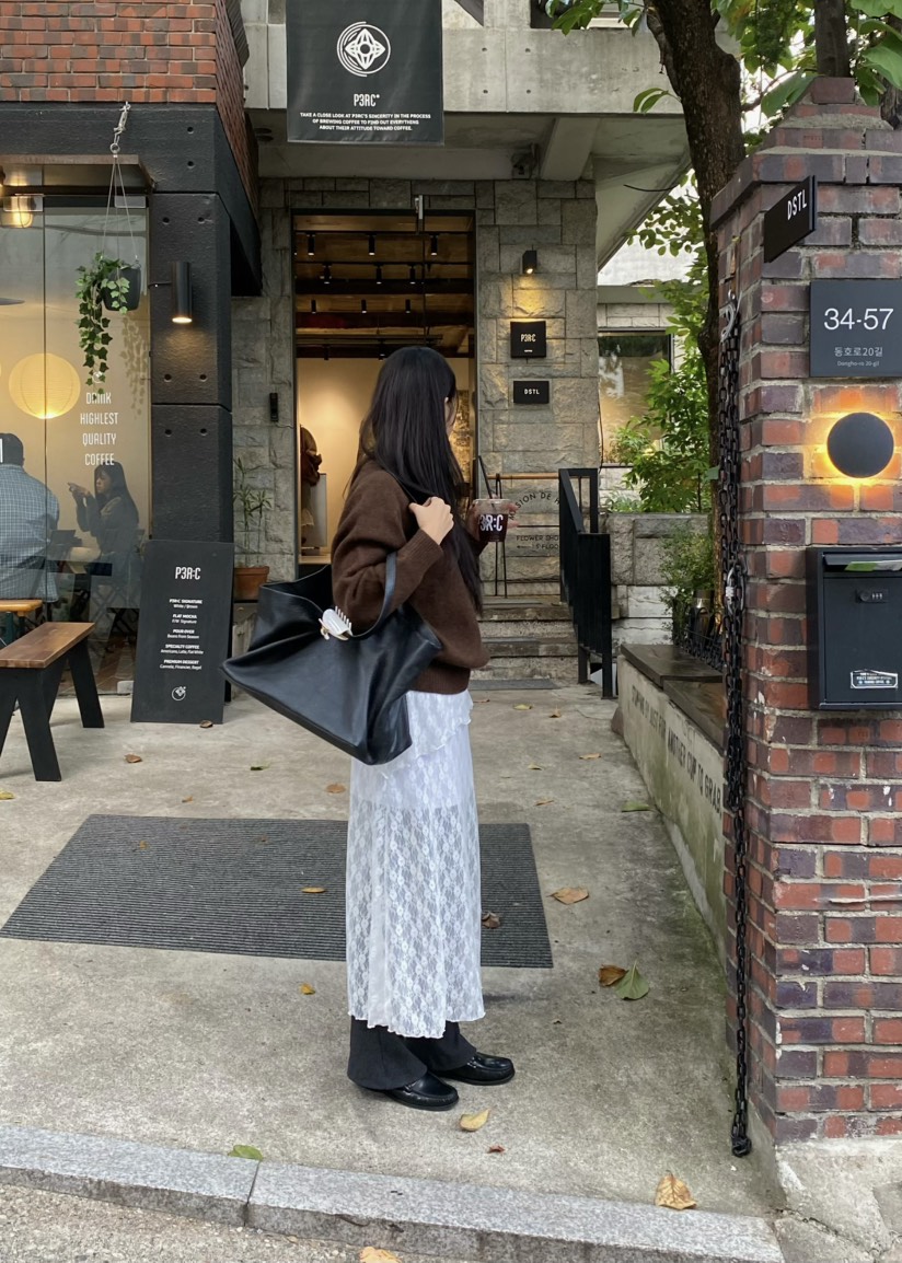 OUPPT東大門㊣實拍女士新款職業25秋冬推薦熱賣人氣真品長裙OUPPT長裙