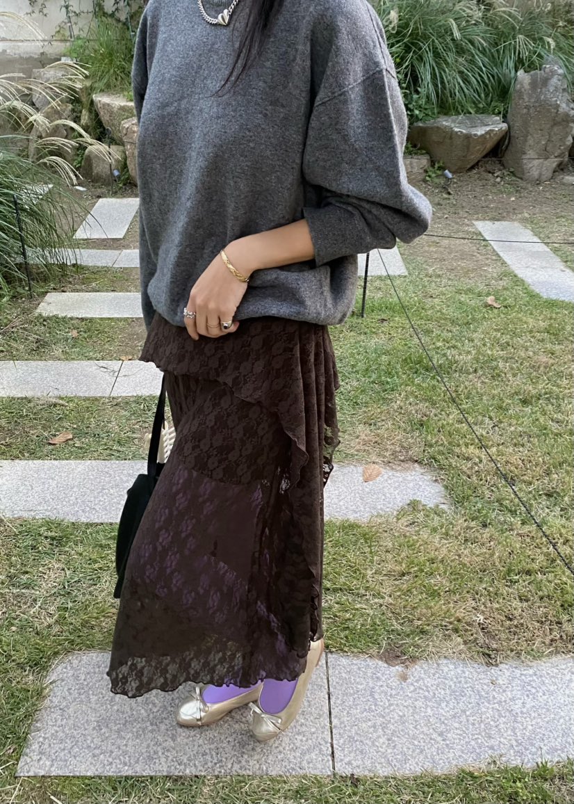 OUPPT東大門㊣實拍女士新款職業25秋冬推薦熱賣人氣真品長裙OUPPT長裙