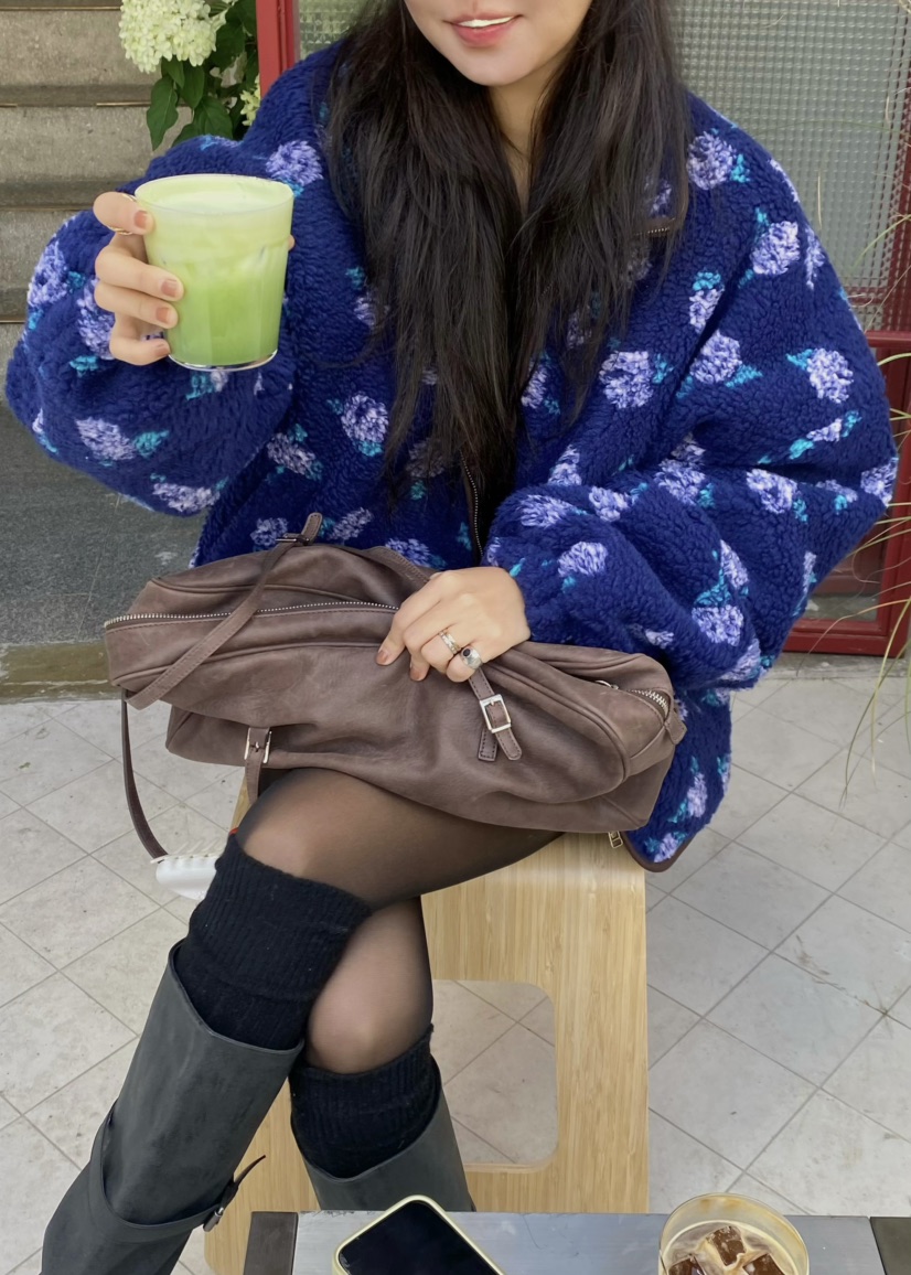 OUPPT韓國代購㊣女士新品25秋冬休閑人氣推薦真品熱賣職業夾克OUPPT夾克