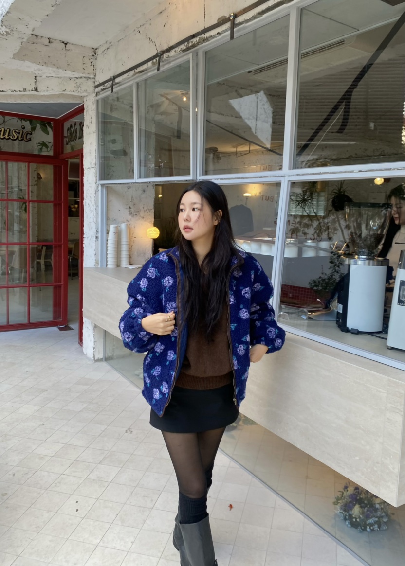 OUPPT韓國代購㊣女士新品25秋冬休閑人氣推薦真品熱賣職業夾克OUPPT夾克