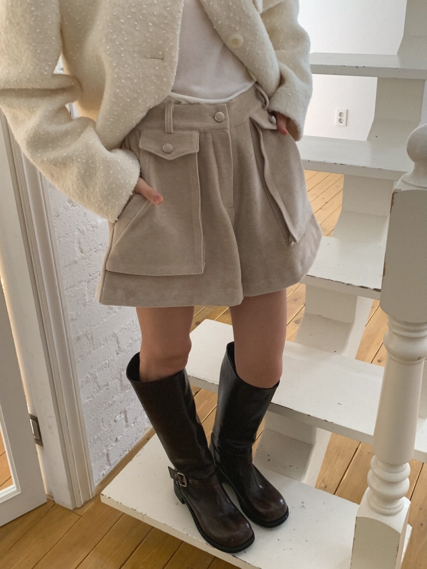 MOSMOS東大門㊣代購女士新品休閑推薦職業25秋冬真品時尚短褲MOSMOS短褲