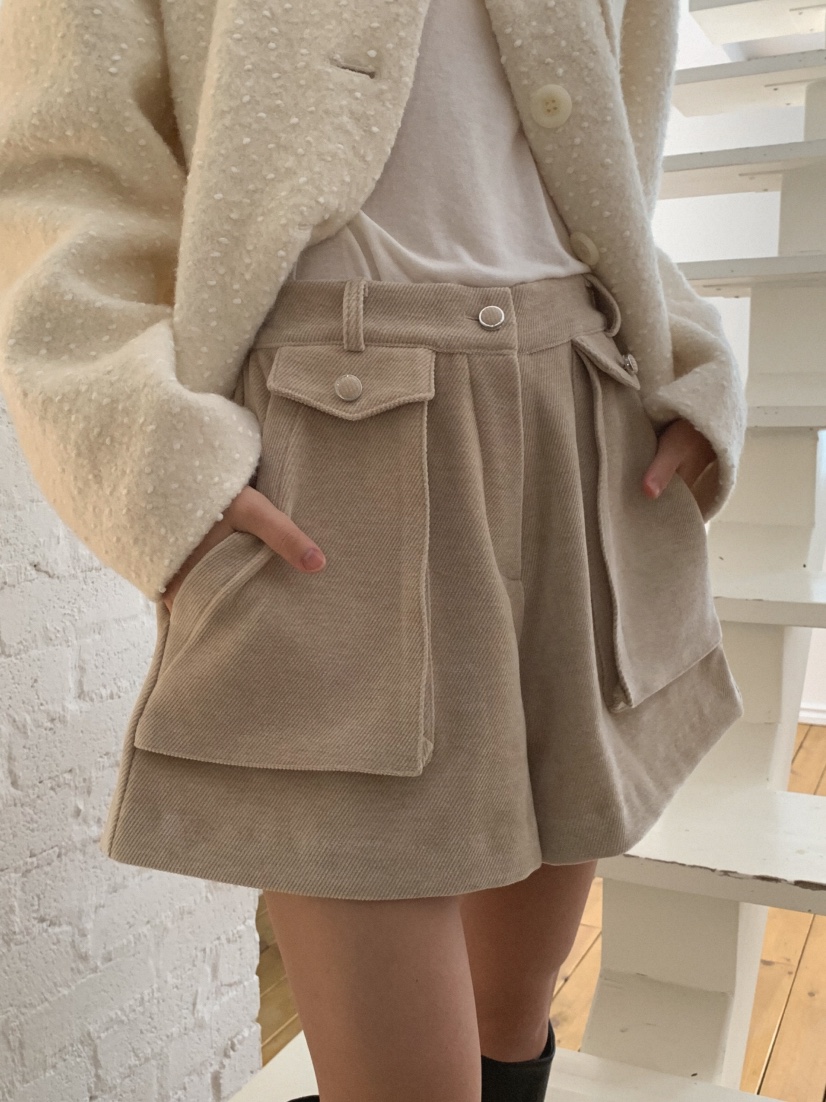 MOSMOS東大門㊣代購女士新品休閑推薦職業25秋冬真品時尚短褲MOSMOS短褲