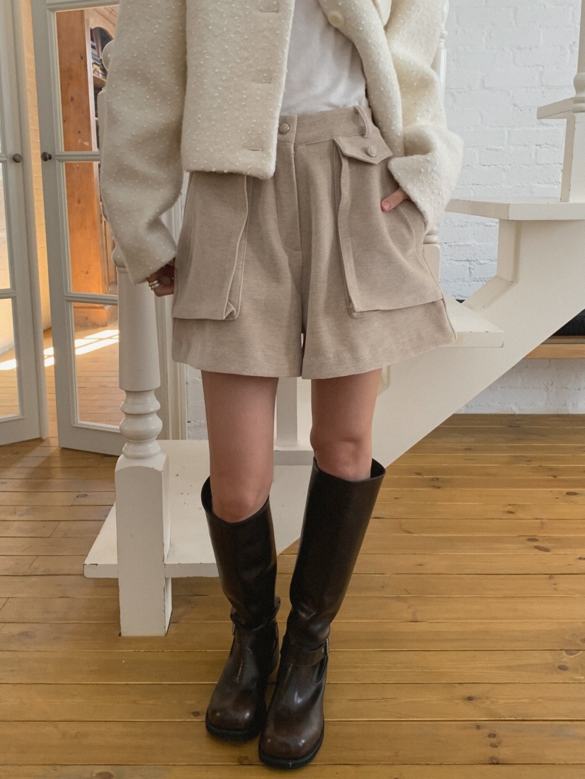 MOSMOS東大門㊣代購女士新品休閑推薦職業25秋冬真品時尚短褲MOSMOS短褲