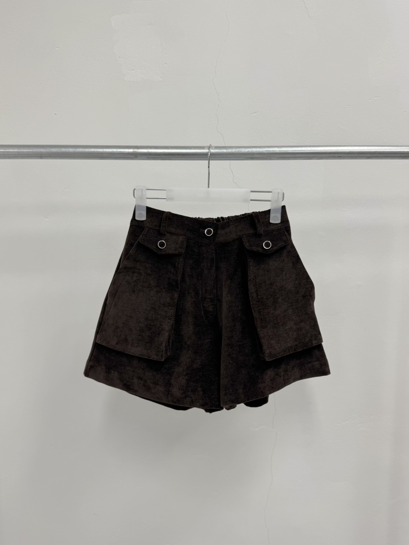 MOSMOS東大門㊣代購女士新品休閑推薦職業25秋冬真品時尚短褲MOSMOS短褲圖色2