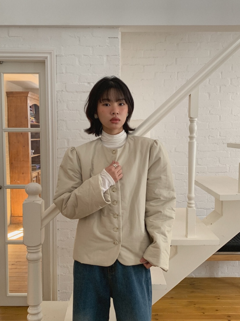 MOSMOS韓國直郵㊣女士新款25秋冬推薦時尚熱賣職業短款棉服MOSMOS短款棉服