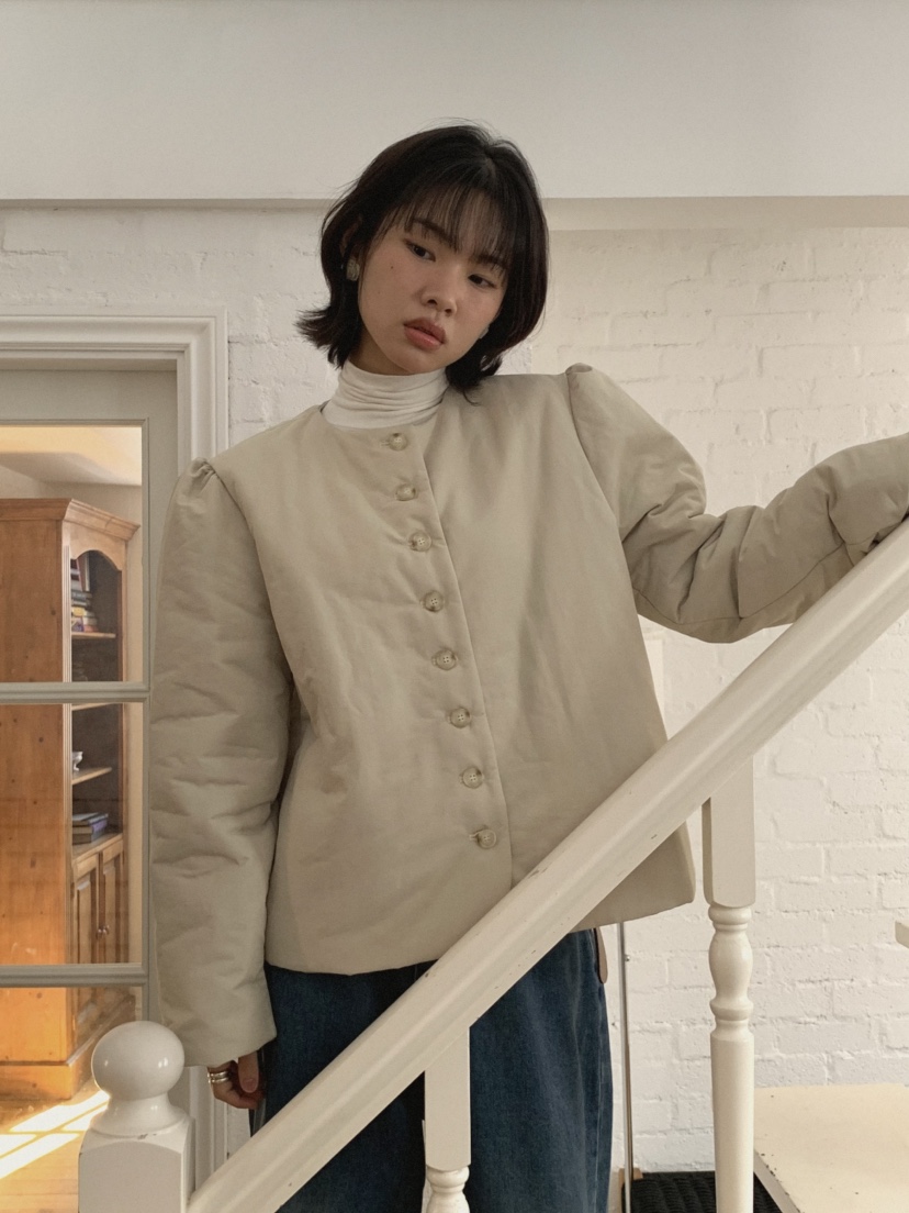 MOSMOS韓國直郵㊣女士新款25秋冬推薦時尚熱賣職業短款棉服MOSMOS短款棉服