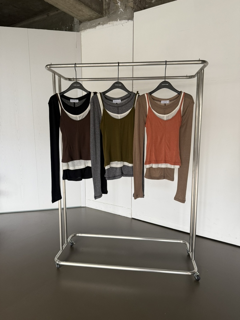 OVER NEAR東大門㊣直郵女裝新款推薦25秋冬熱賣真品長袖T恤OVER NEAR長袖T恤