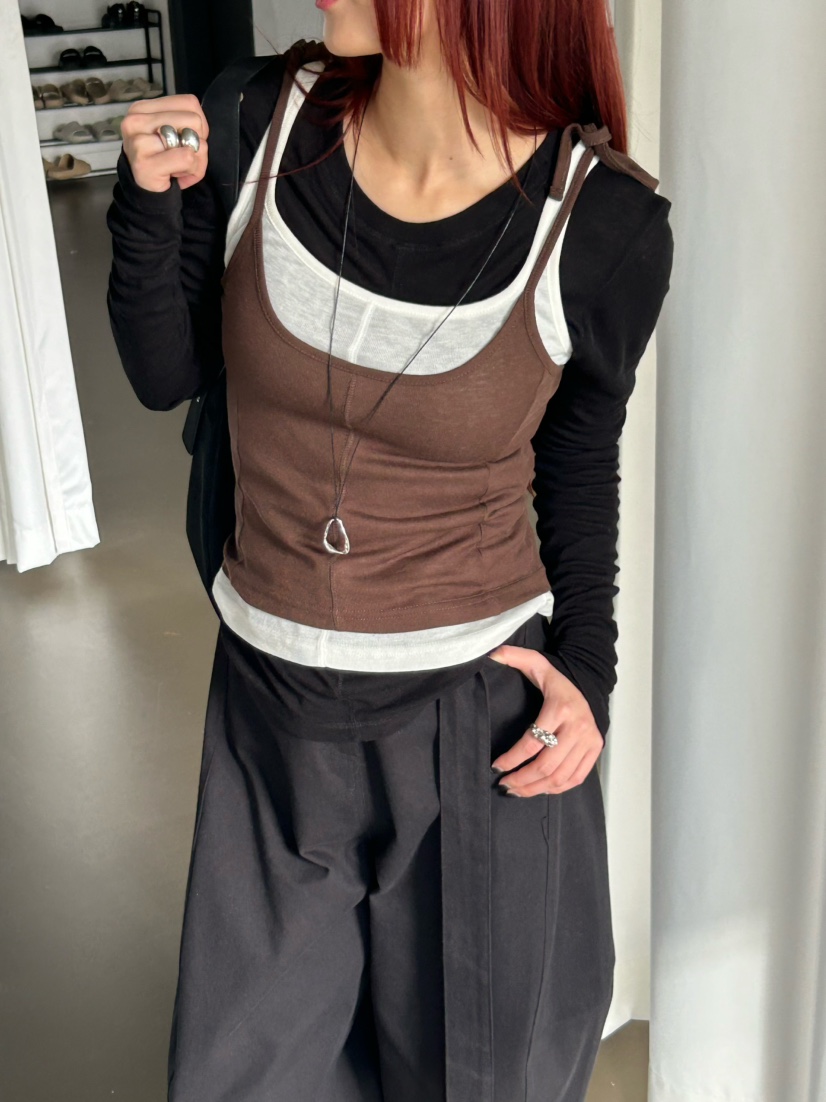 OVER NEAR東大門㊣直郵女裝新款推薦25秋冬熱賣真品長袖T恤OVER NEAR長袖T恤