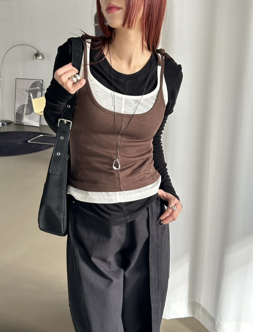 OVER NEAR東大門㊣直郵女裝新款推薦25秋冬熱賣真品長袖T恤OVER NEAR長袖T恤