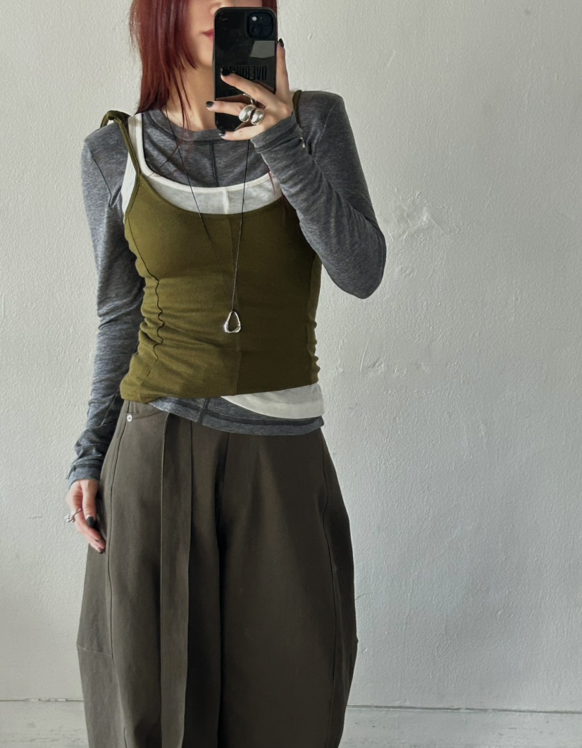 OVER NEAR東大門㊣直郵女裝新款推薦25秋冬熱賣真品長袖T恤OVER NEAR長袖T恤