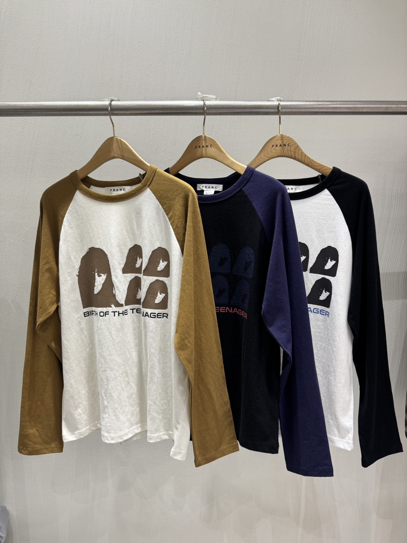 FRANC—L東大門㊣直郵女士新品熱賣時尚25秋冬職業推薦長袖T恤FRANC長袖T恤