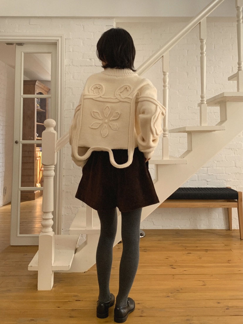 MOSMOS東大門㊣直郵女裝新品真品職業人氣休閑25秋冬毛衣小飛象MOSMOS毛衣