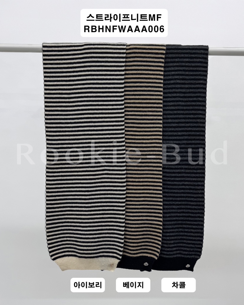 ROOKIE BUD東大門㊣代購女士新品熱賣職業真品圍巾披肩條紋ROOKIE BUD-L圍巾/披肩