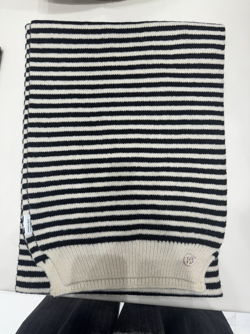 ROOKIE BUD東大門㊣代購女士新品熱賣職業真品圍巾披肩條紋ROOKIE BUD-L圍巾/披肩圖色2