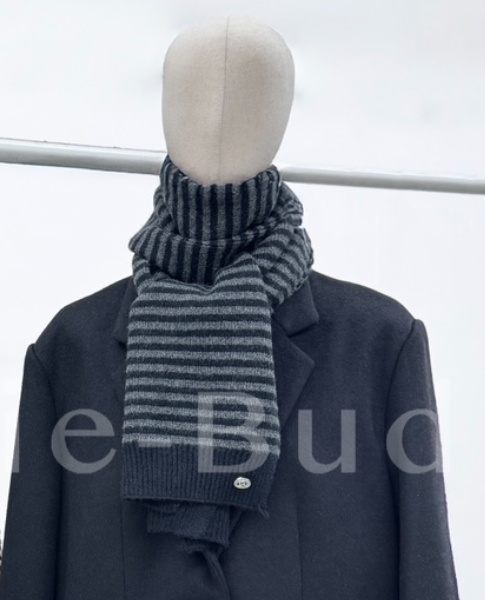 ROOKIE BUD東大門㊣代購女士新品熱賣職業真品圍巾披肩條紋ROOKIE BUD-L圍巾/披肩圖色3