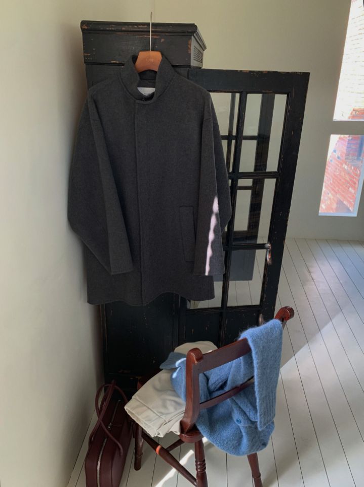 MARE韓國直郵㊣女士新品熱賣推薦休閑時尚職業中長款大衣手工MARE中長款大衣