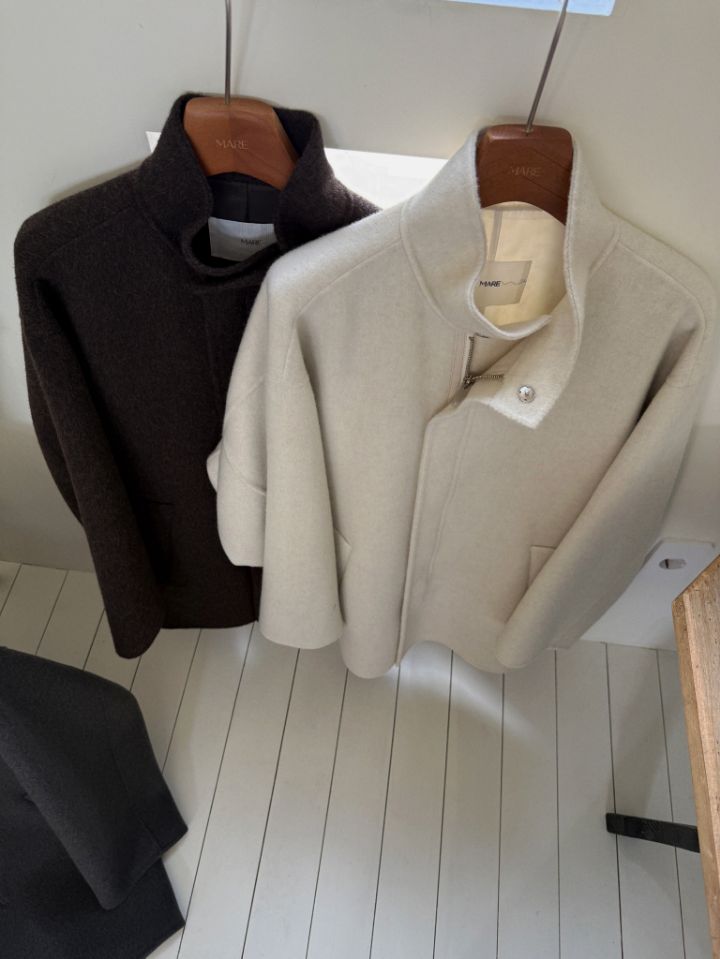 MARE韓國直郵㊣女士新品熱賣推薦休閑時尚職業中長款大衣手工MARE中長款大衣