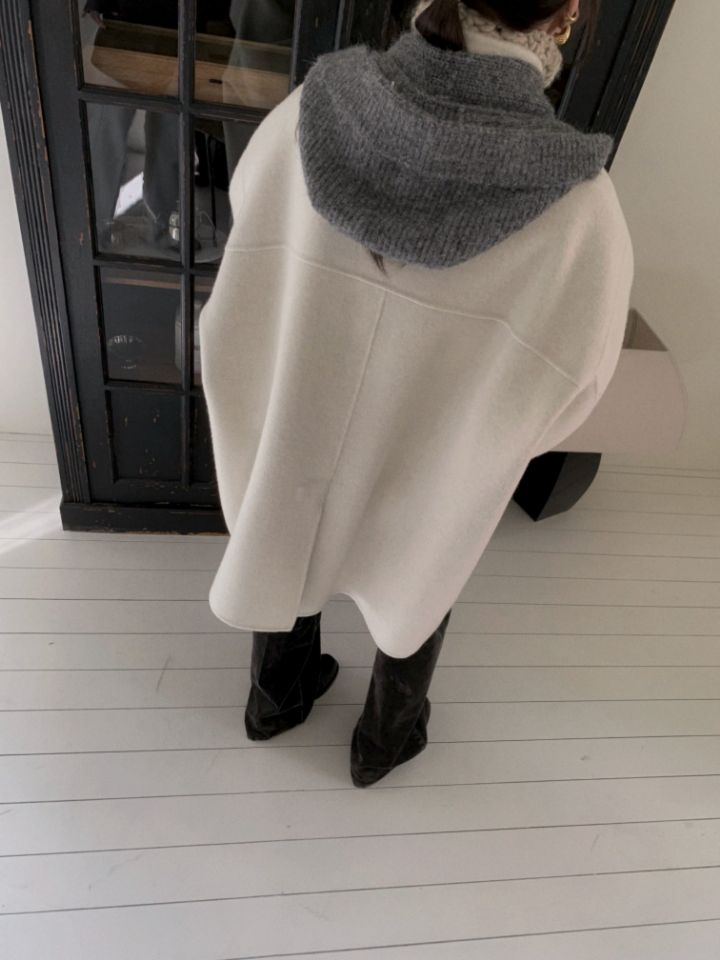 MARE韓國直郵㊣女士新品熱賣推薦休閑時尚職業中長款大衣手工MARE中長款大衣