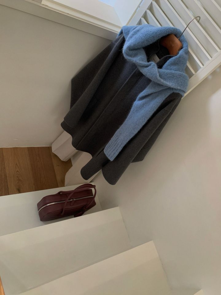 MARE韓國直郵㊣女士新品熱賣推薦休閑時尚職業中長款大衣手工MARE中長款大衣