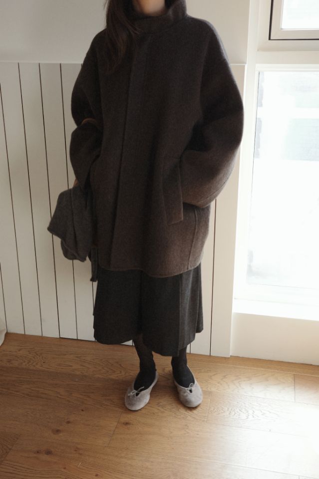 MARE韓國直郵㊣女士新品熱賣推薦休閑時尚職業中長款大衣手工MARE中長款大衣圖色1