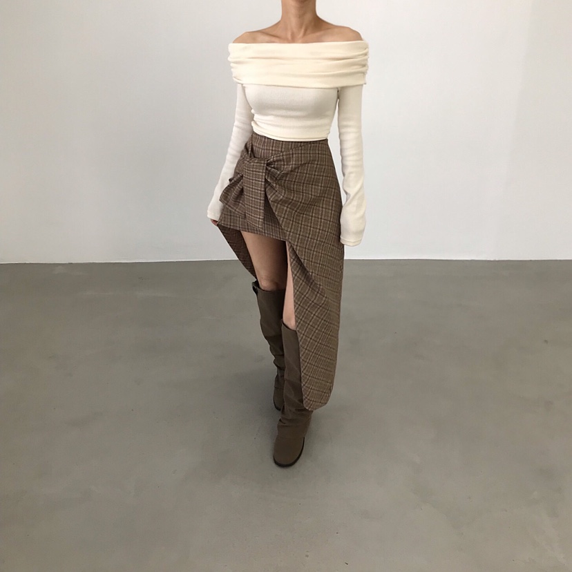 2TWO MOON韓國直郵㊣女裝新款職業真品休閑人氣半身裙中短裙2TWO MOON半身裙/中短裙