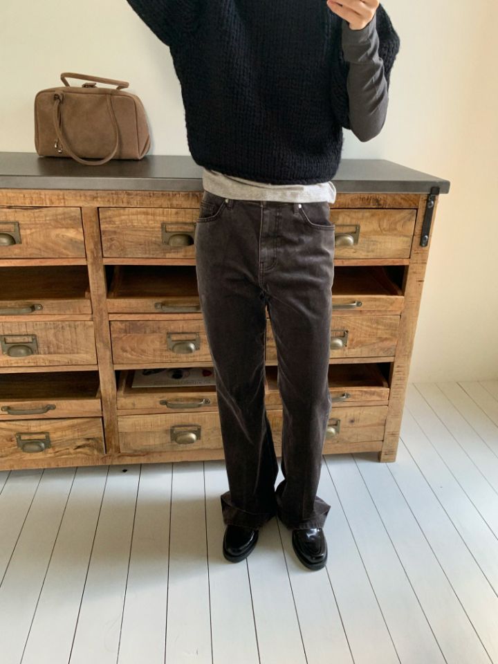 MARE東大門㊣實拍女士新款人氣熱賣休閑真品休閑褲天鵝絨喇叭MARE休閑褲