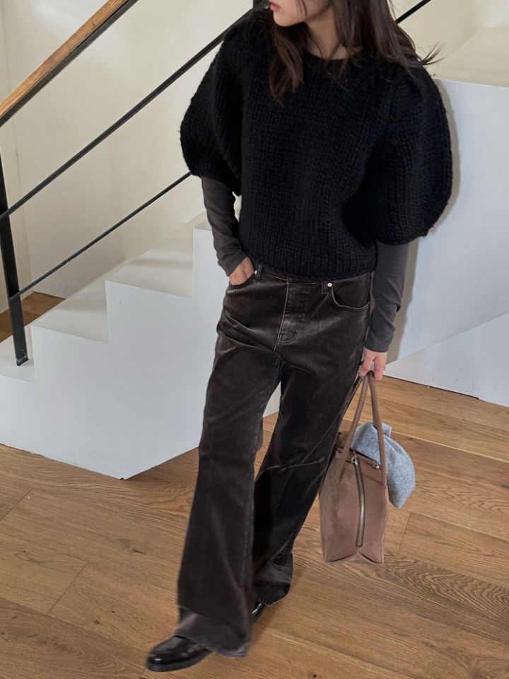 MARE東大門㊣實拍女士新款人氣熱賣休閑真品休閑褲天鵝絨喇叭MARE休閑褲