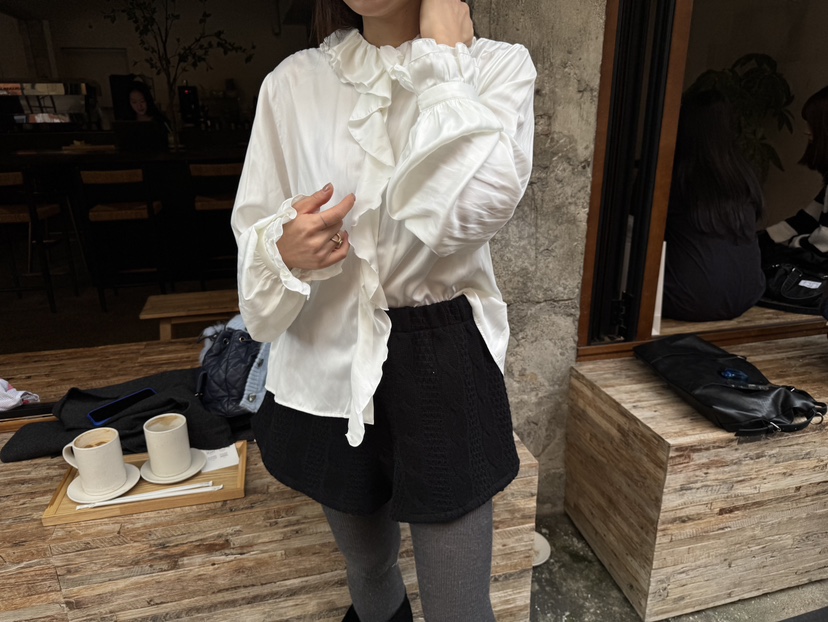 FRANC—L東大門㊣直郵女士新品休閑職業熱賣推薦襯衫蕾絲衫FRANC襯衫/蕾絲衫圖色1