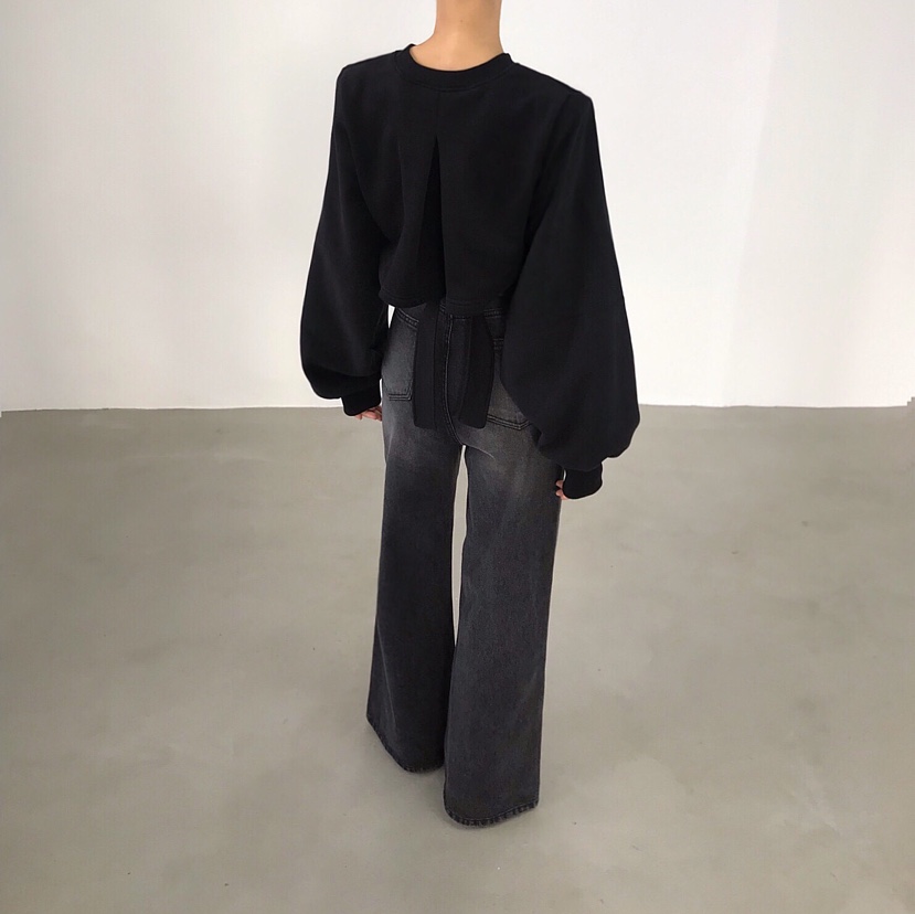 2TWO MOON東大門㊣實拍女裝新品休閑推薦真品衛衣保暖腰帶2TWO MOON衛衣