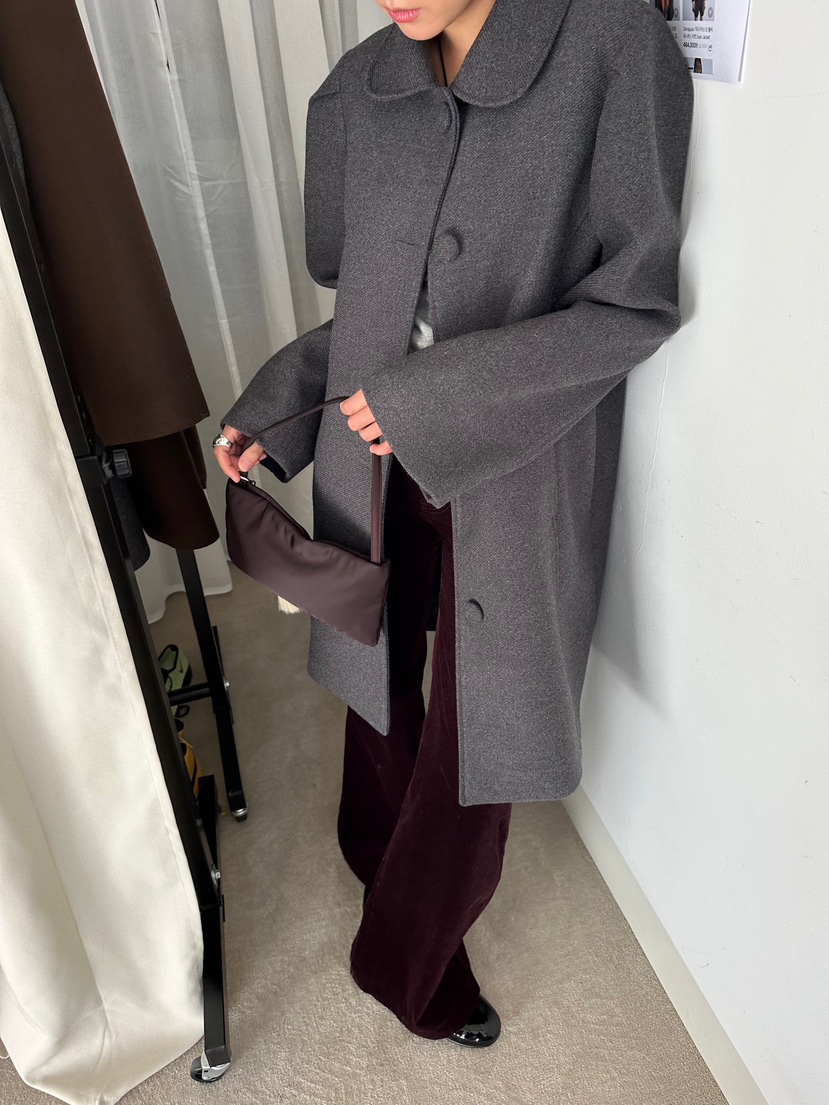 MURS韓國代購㊣女裝新品休閑推薦時尚職業人氣真品中長款大衣MURS中長款大衣