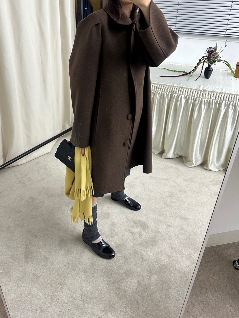 MURS韓國代購㊣女裝新品休閑推薦時尚職業人氣真品中長款大衣MURS中長款大衣