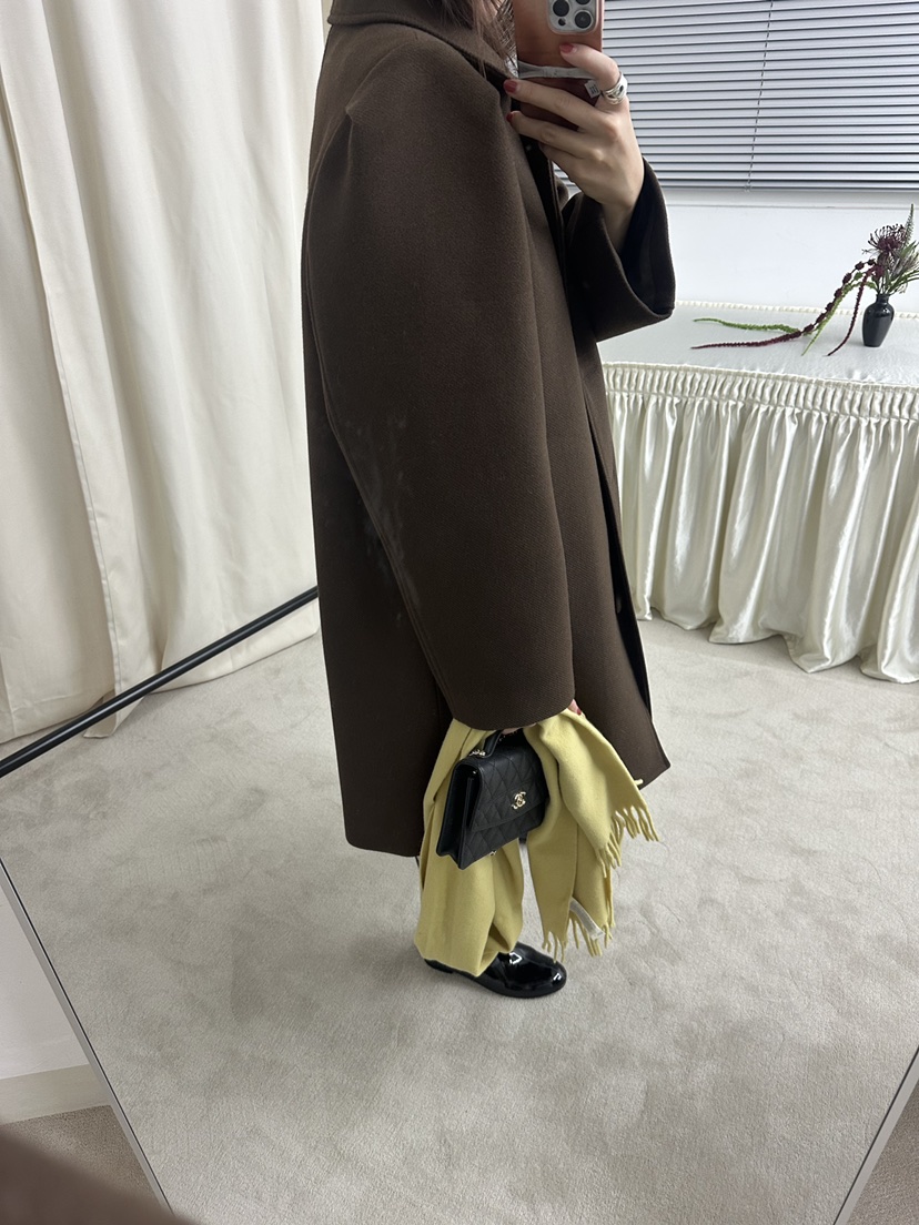 MURS韓國代購㊣女裝新品休閑推薦時尚職業人氣真品中長款大衣MURS中長款大衣