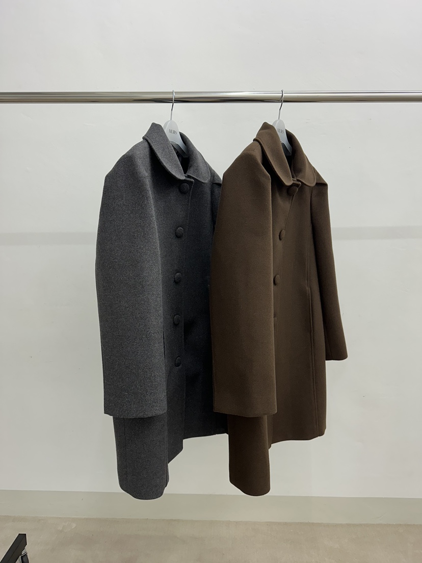 MURS韓國代購㊣女裝新品休閑推薦時尚職業人氣真品中長款大衣MURS中長款大衣