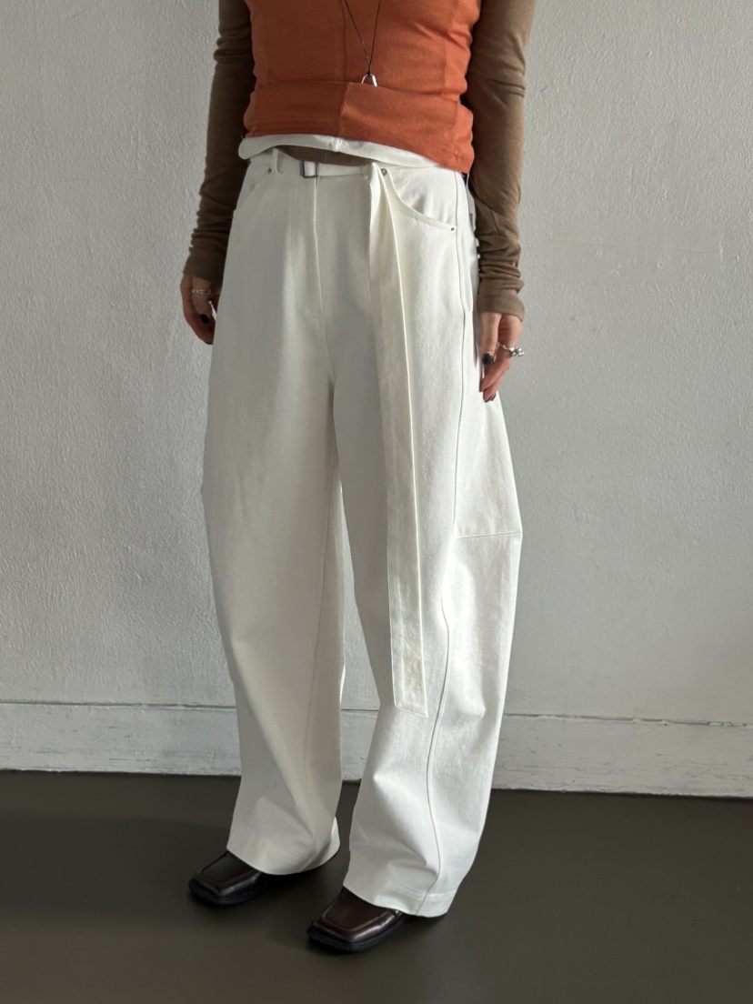 OVER NEAR韓國直郵㊣女裝新款推薦25秋冬人氣休閑褲含腰帶OVER NEAR休閑褲