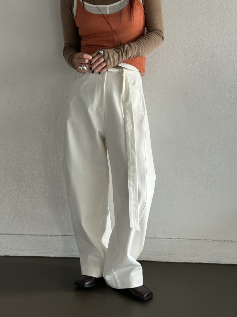 OVER NEAR韓國直郵㊣女裝新款推薦25秋冬人氣休閑褲含腰帶OVER NEAR休閑褲