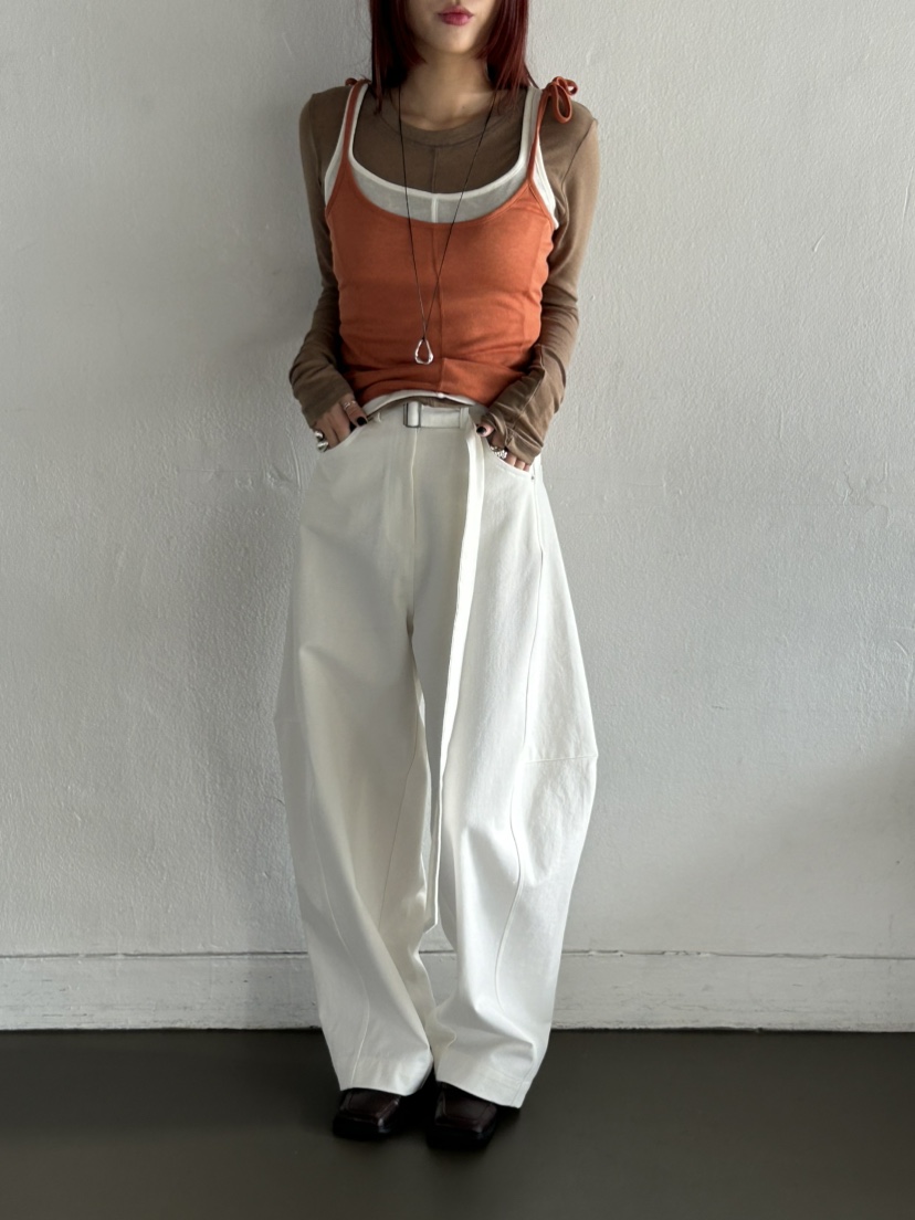 OVER NEAR韓國直郵㊣女裝新款推薦25秋冬人氣休閑褲含腰帶OVER NEAR休閑褲