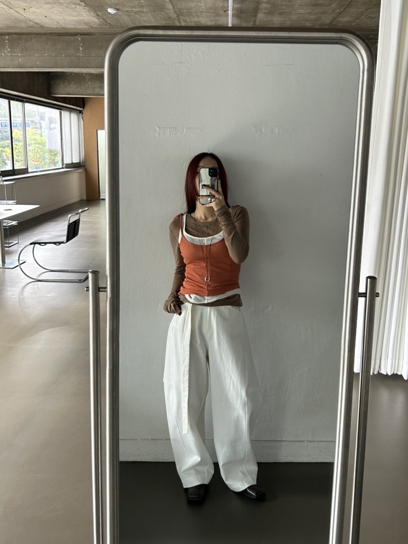 OVER NEAR韓國直郵㊣女裝新款推薦25秋冬人氣休閑褲含腰帶OVER NEAR休閑褲